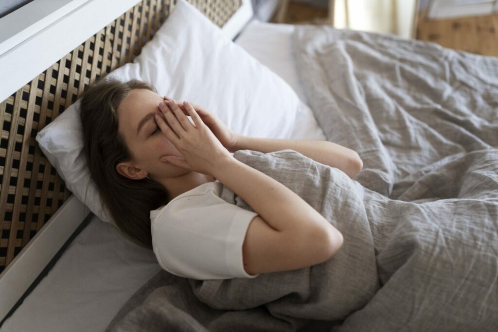 anxious woman